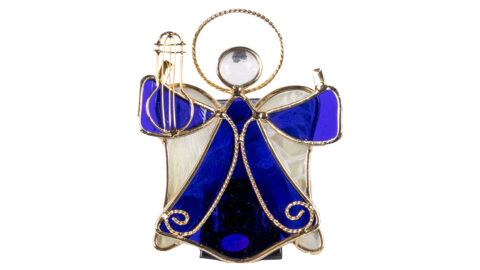 Stained Glass Angel Ornament