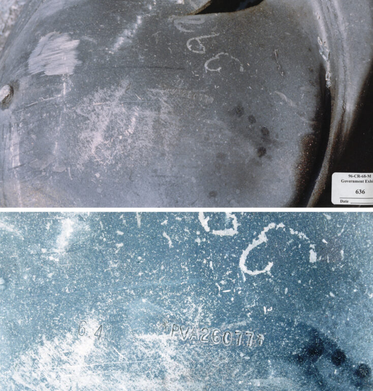 Rear Axle Housing with Partial VIN