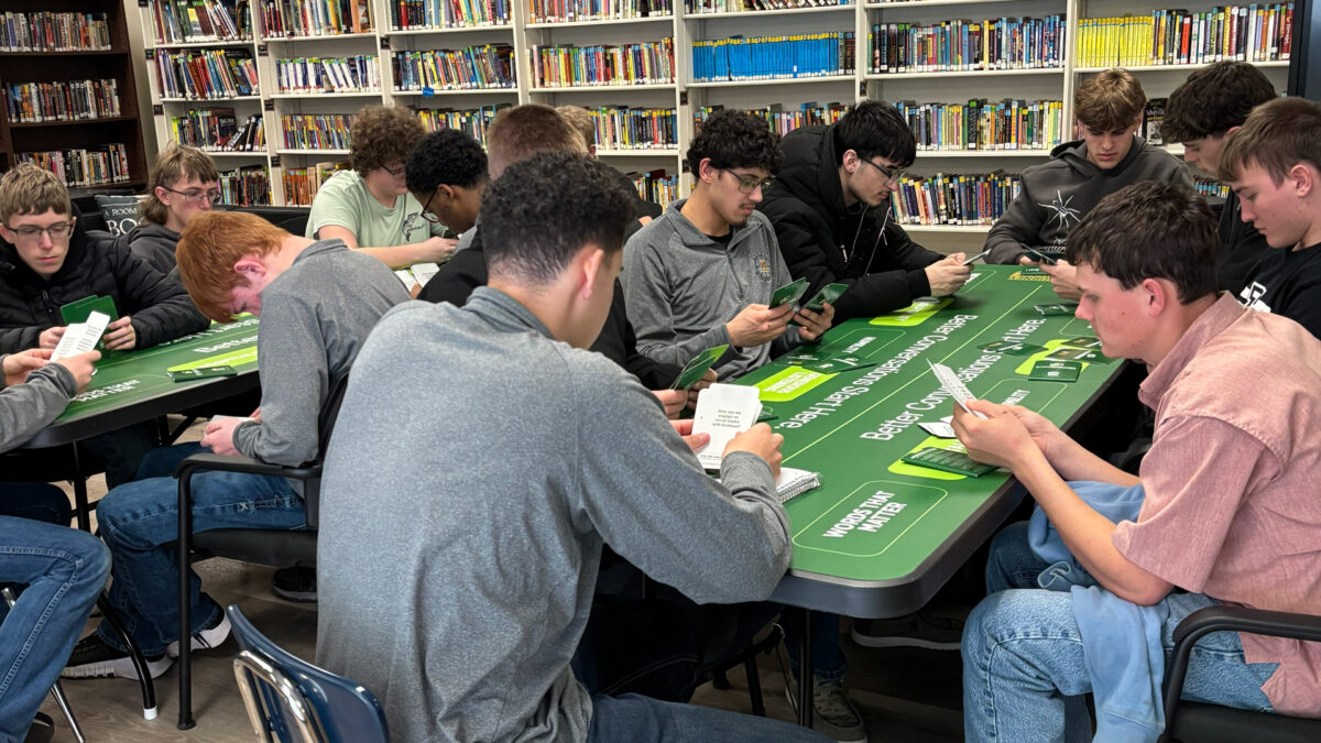 <p>Our 7th stop on our Journey of Hope Phase II was Arnett High School in Ellis County. Over two sessions, every student from 7th to 12th grade learned the lessons of April 19, 1995 and got to practice Better Conversations with their classmates.</p>