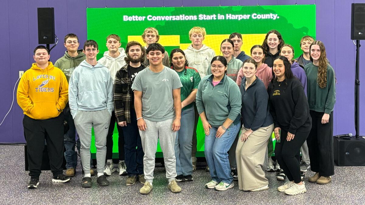 <p>Stop #8 on our Journey of Hope Phase II rolled through Harper County, where 62 students representing grades 7 through 12 learned important lessons from April 19, 1995, and participated in Better Conversations with their classmates. </p>