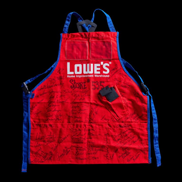 Lowe’s Apron Signed by Staff