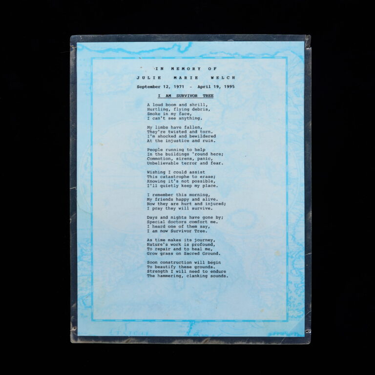 “I Am Survivor Tree” Poem