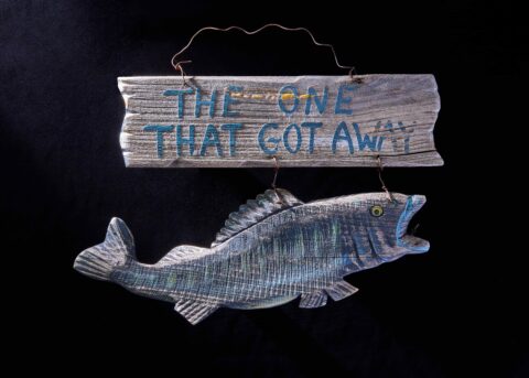 Sign of a Fish That Says, “The One That Got Away”