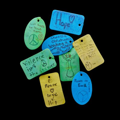 Drawing from Owasso, OK That Says “Violence Isn’t the Answer”