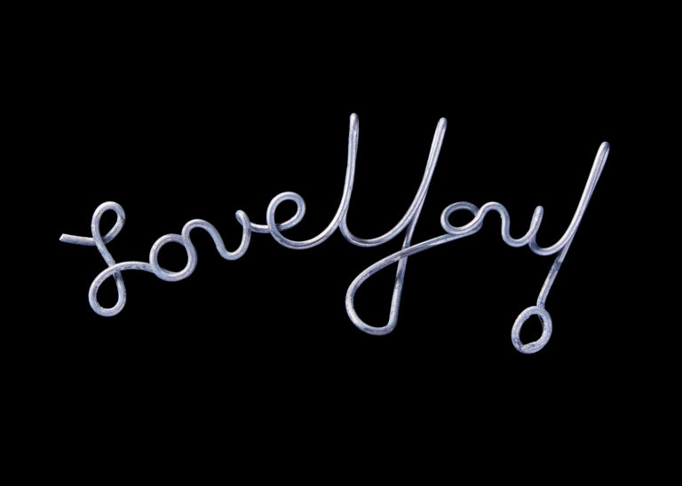 “Love You!” Made from Wire
