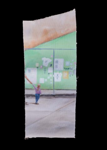 Painting of the Fence by Michael Rosato